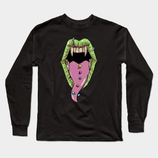 Vampire Teeth Long Sleeve T-Shirt